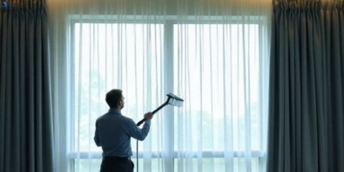 Commercial curtain steam cleaning service tanah-merah hotels offices