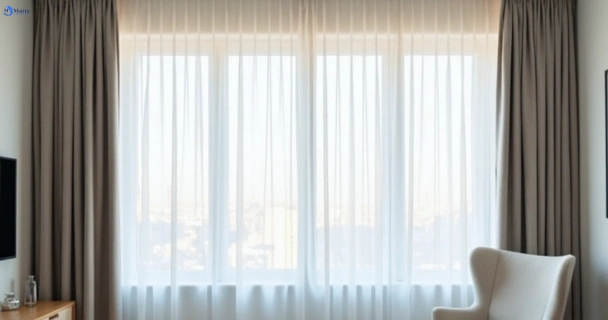 Freshly steam cleaned curtains in tanah-merah QLD